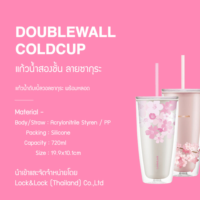 LocknLock Double Wall Cold Cup 720 ml. - HAP509