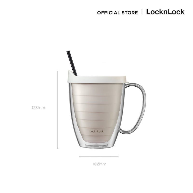 LocknLock Double Wall Cold Cup 360 ml. - HAP525IVY