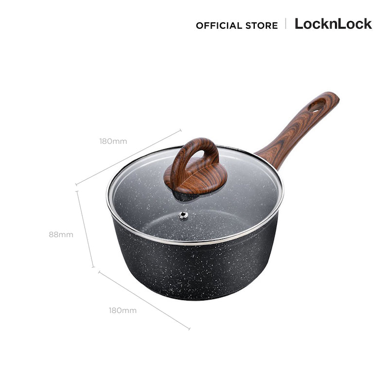 LocknLock Baum Marble Sauce Pan 18 cm. - LBU1181