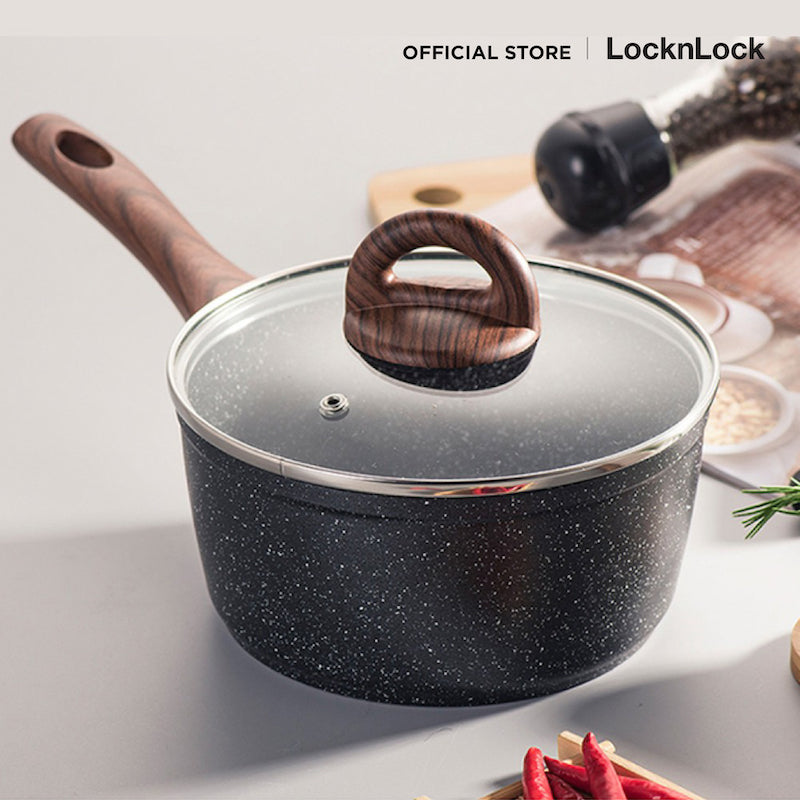 LocknLock Baum Marble Sauce Pan 18 cm. - LBU1181