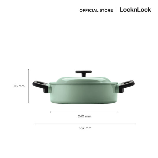 LocknLock Decore Low Casserole 24 cm. - LDE1244IH