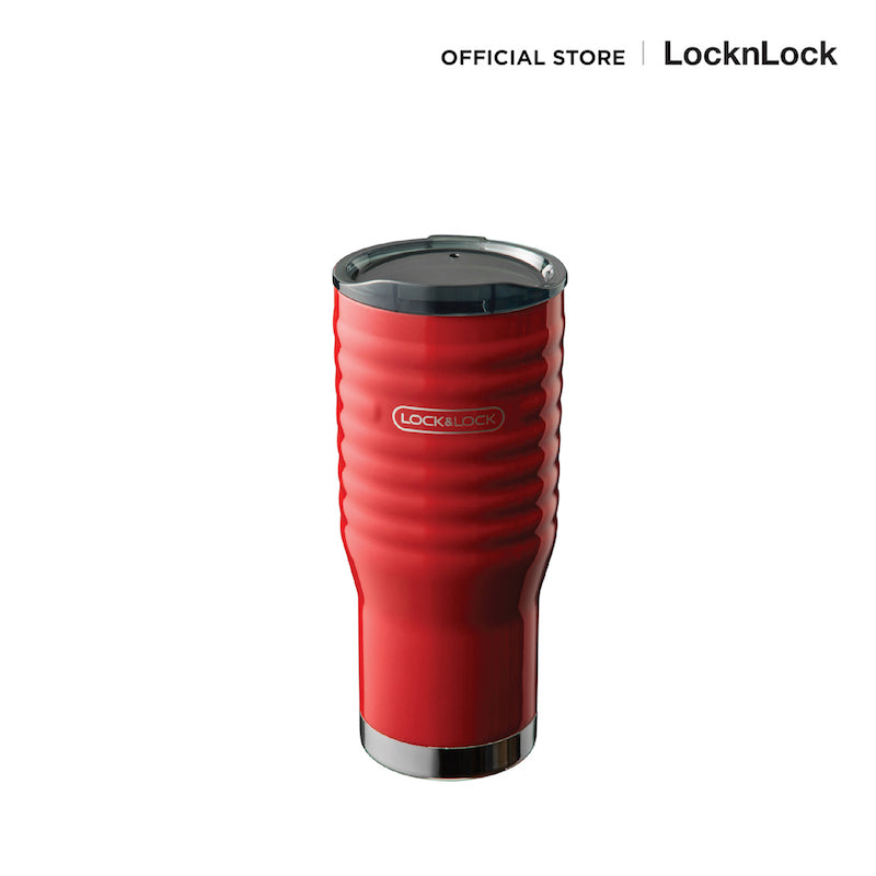 LocknLock กระบอกน้ำเก็บความร้อน-เย็น Wave Tumbler 500มล. รุ่น LHC4147BLK