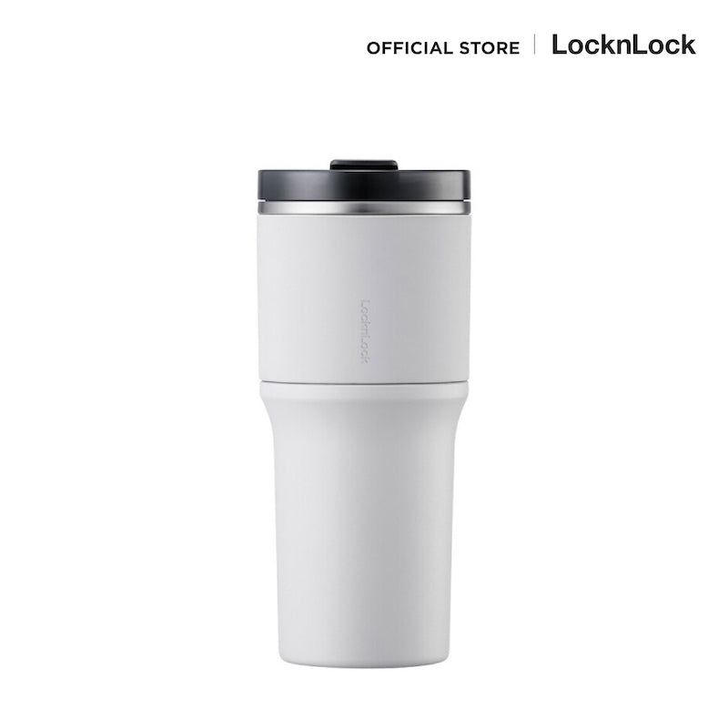 แก้วน้ำเก็บอุณหภูมิ LocknLock Metro Drive Tumbler LHC4277S white 2