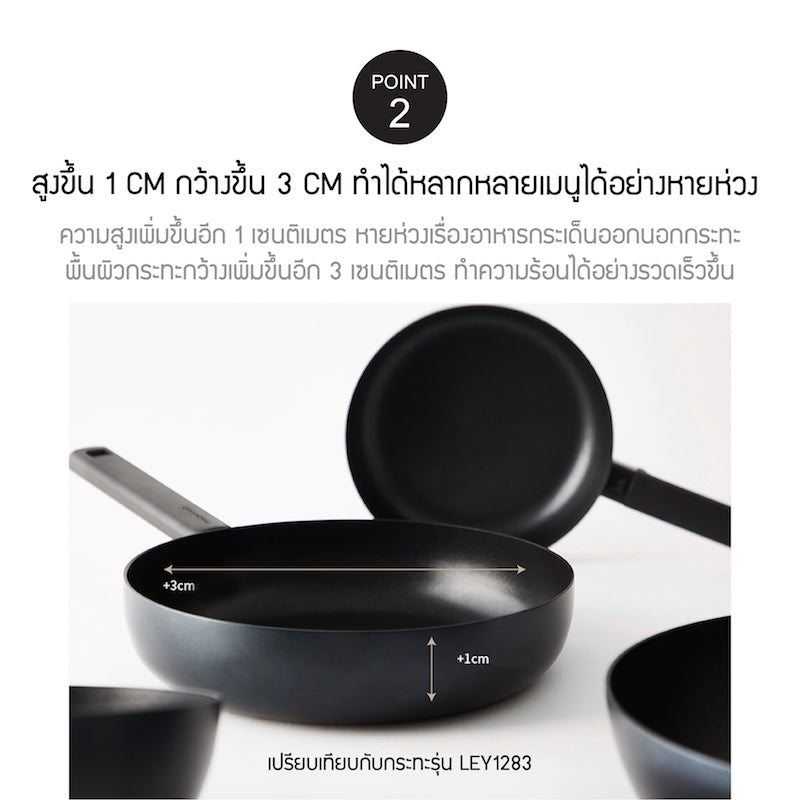 LocknLock Soma Fry Pan 28 cm. - LMH2283IH