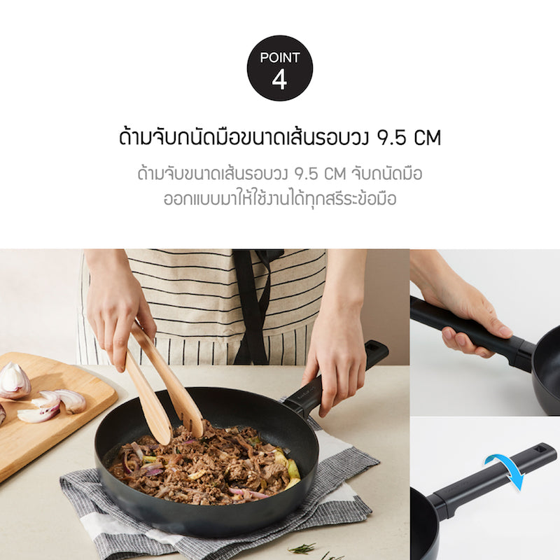 LocknLock Soma Fry Pan 28 cm. - LMH2283IH