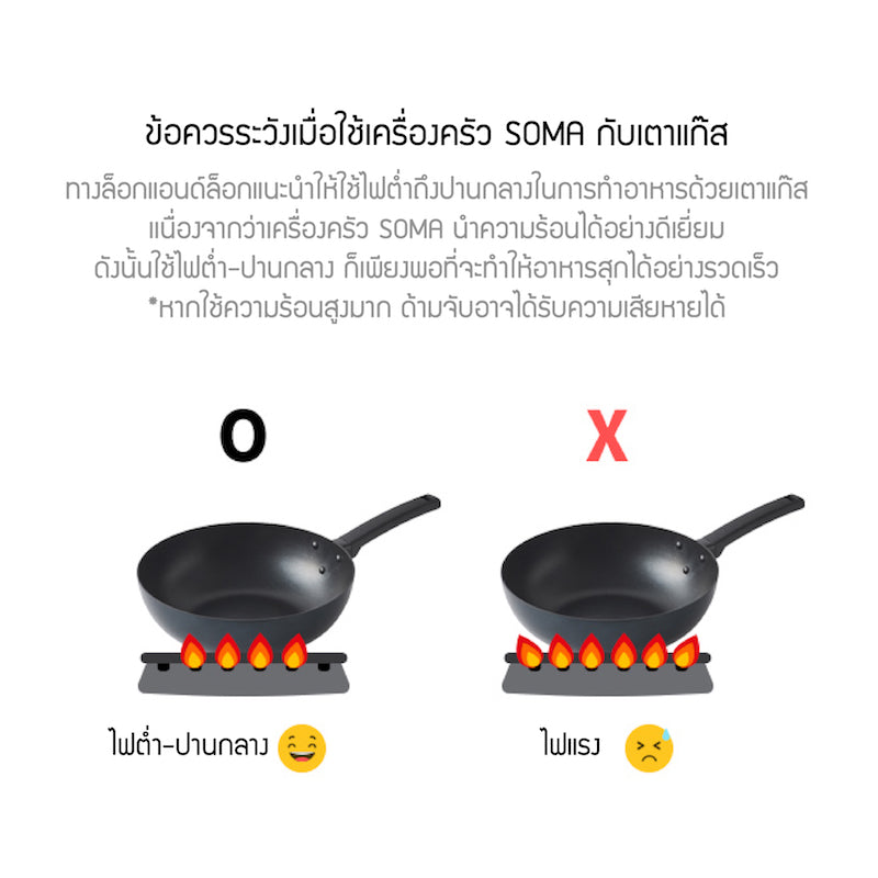 LocknLock Soma Fry Pan 28 cm. - LMH2283IH