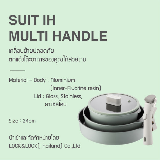 LocknLock Suit IH Multi Handle 5P Set - SDE1181IHS01 – LocknLock Thailand