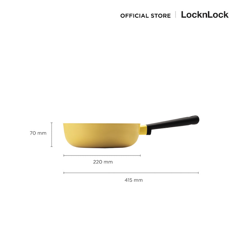 LocknLock Decore Wok 22 cm. - LDE1225IH